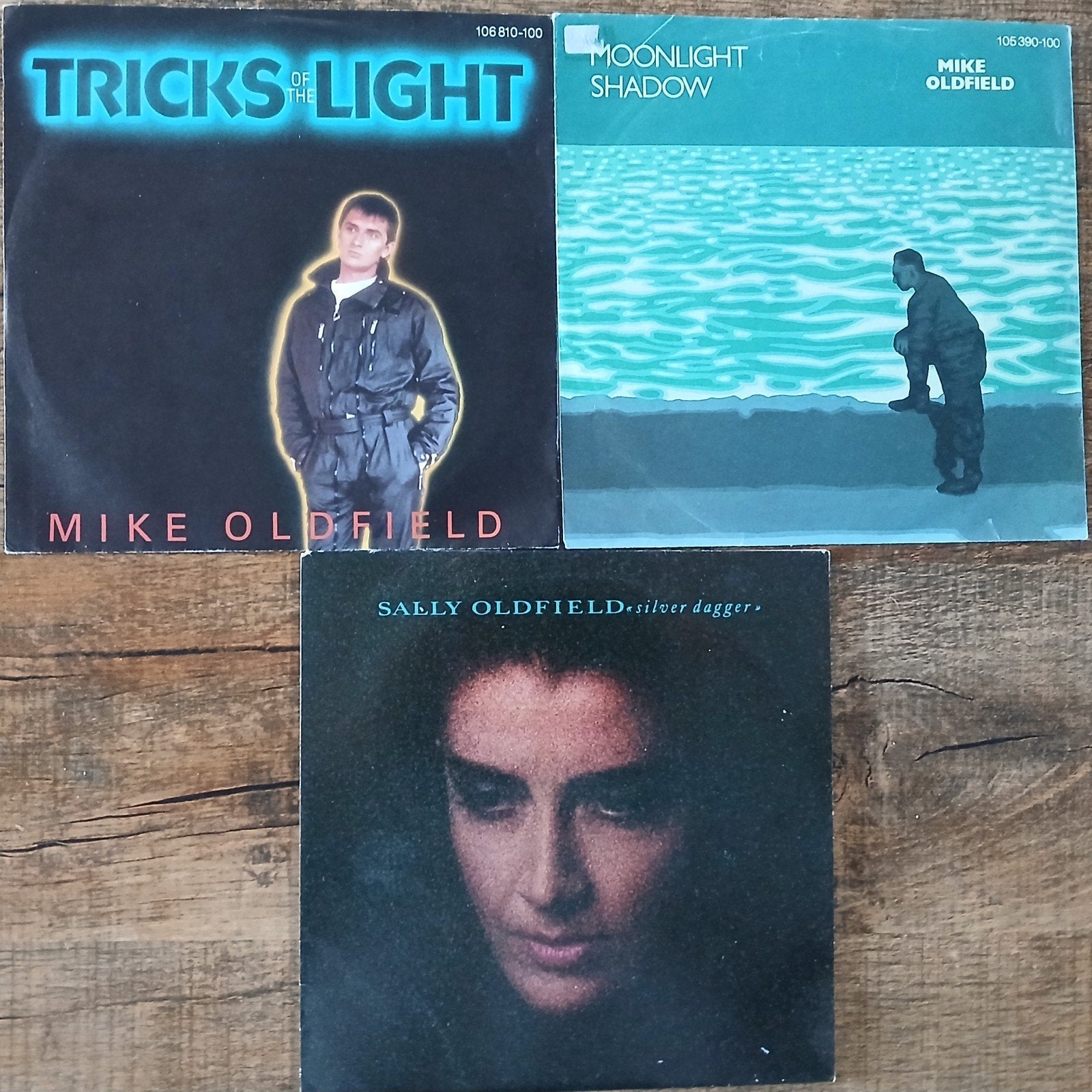 Mike & Sally Oldfield-3x7"single, Cd's en Dvd's, Gebruikt, 7 inch, Ophalen of Verzenden, Pop