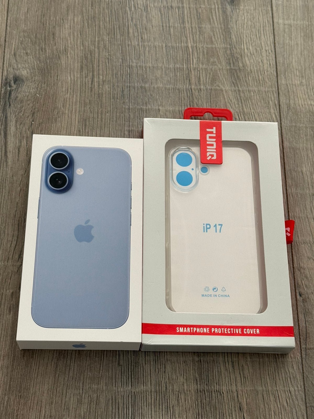Iphone 17   Mist Blue 256 Gb Nieuw Geseald met Factuur, Telecommunicatie, Ophalen, Nieuw, Blauw, 256 GB