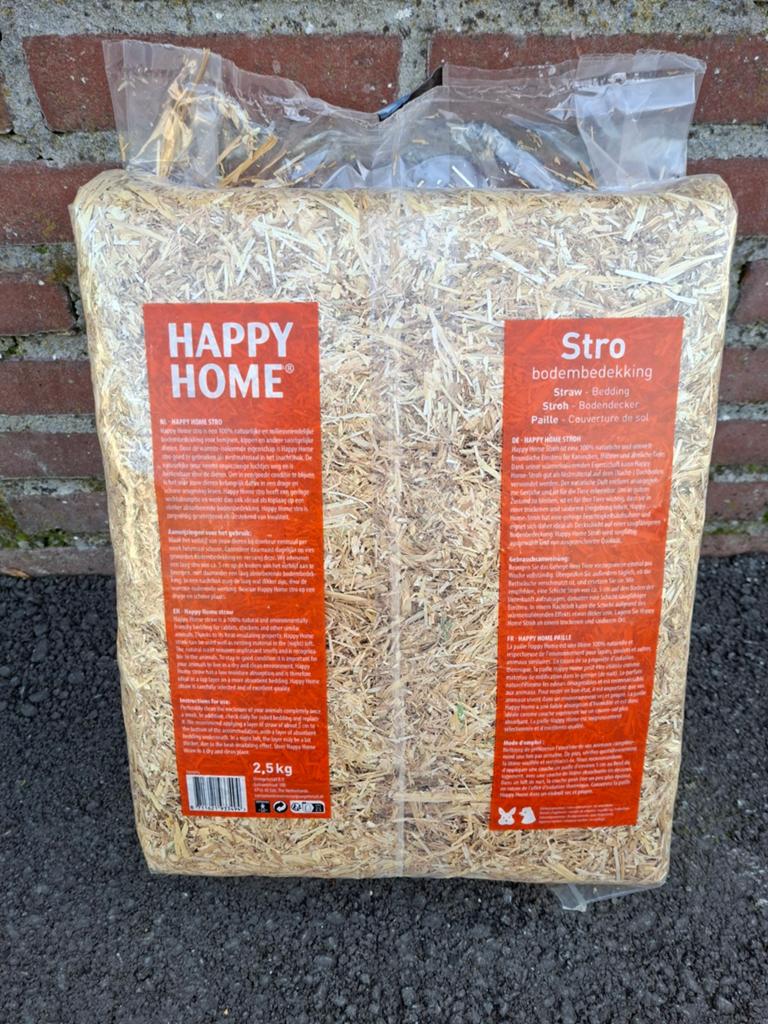 Stro bodembedekking  2,5 kg, 110 cm of meer, Nieuw, Hok, Cavia