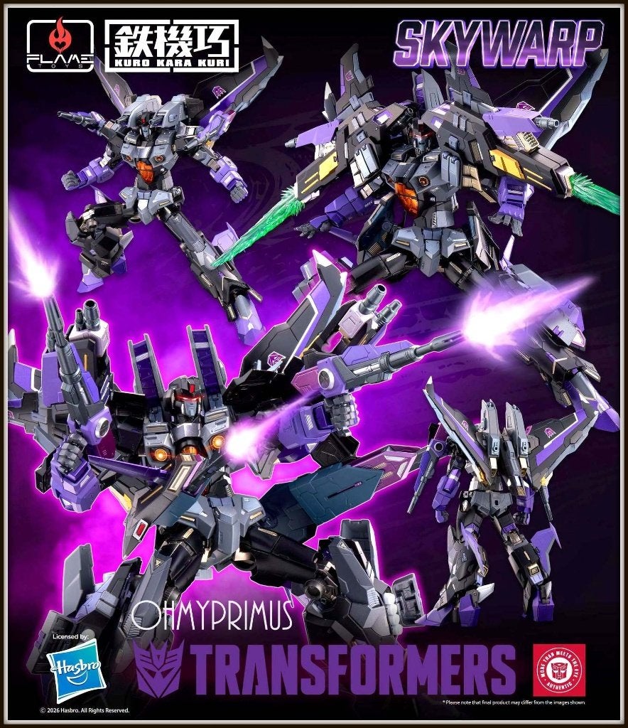 [Pre-order] Flame Toys Hasbro Kuro Kara Kuri Metal - Skywarp, Verzamelen, Poppetjes en Figuurtjes, Verzenden, Nieuw