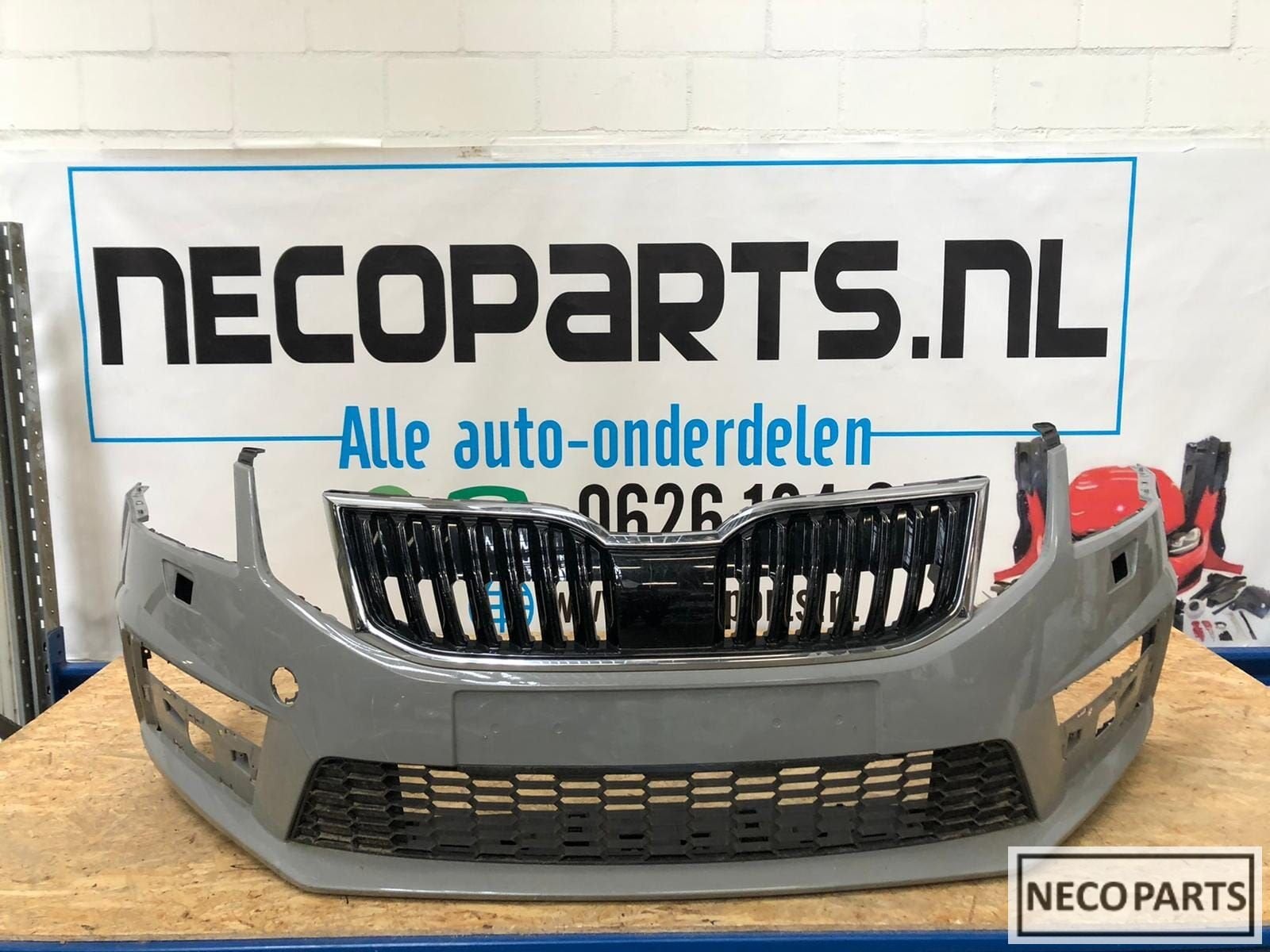 Skoda Octavia 3 RS 5E0 voorbumper radar grill 2012-2017, Gebruikt, -, Voor, -