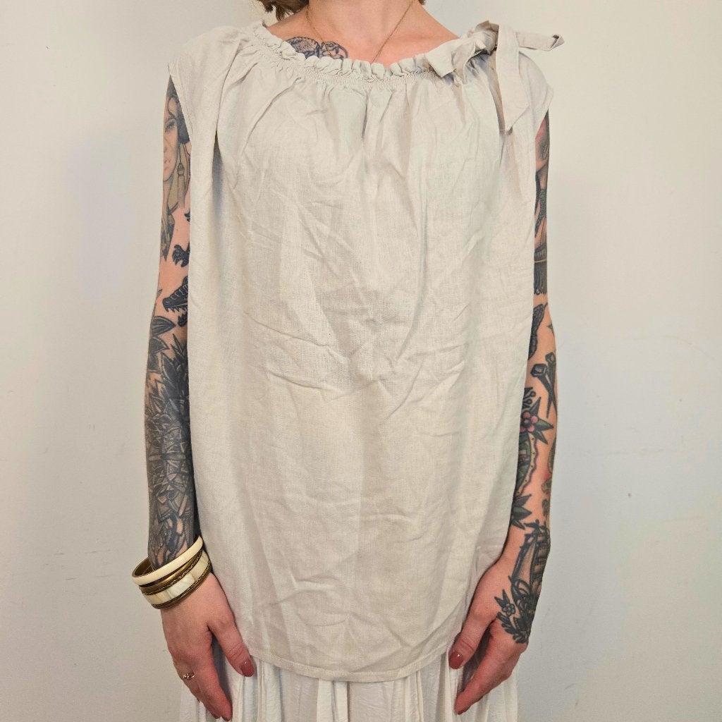 Choice Essentials Beige Blouse Dames EU 46 / XXXL, Kleding | Dames, Blouses en Tunieken, Zo goed als nieuw, Maat 46/48 (XL) of groter