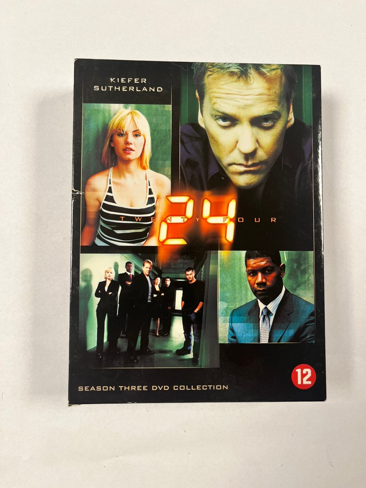 24 (seizoen 3) met oa kiefer sutherland NL-DVD box, Misdaad, Nederlands, Ophalen of Verzenden, Zo goed als nieuw