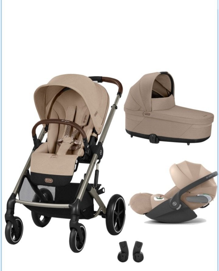 Te koop - Cybex Balios S Lux 3 in 1 almond beige kinderwagen, Ophalen of Verzenden, Nieuw, Wieg