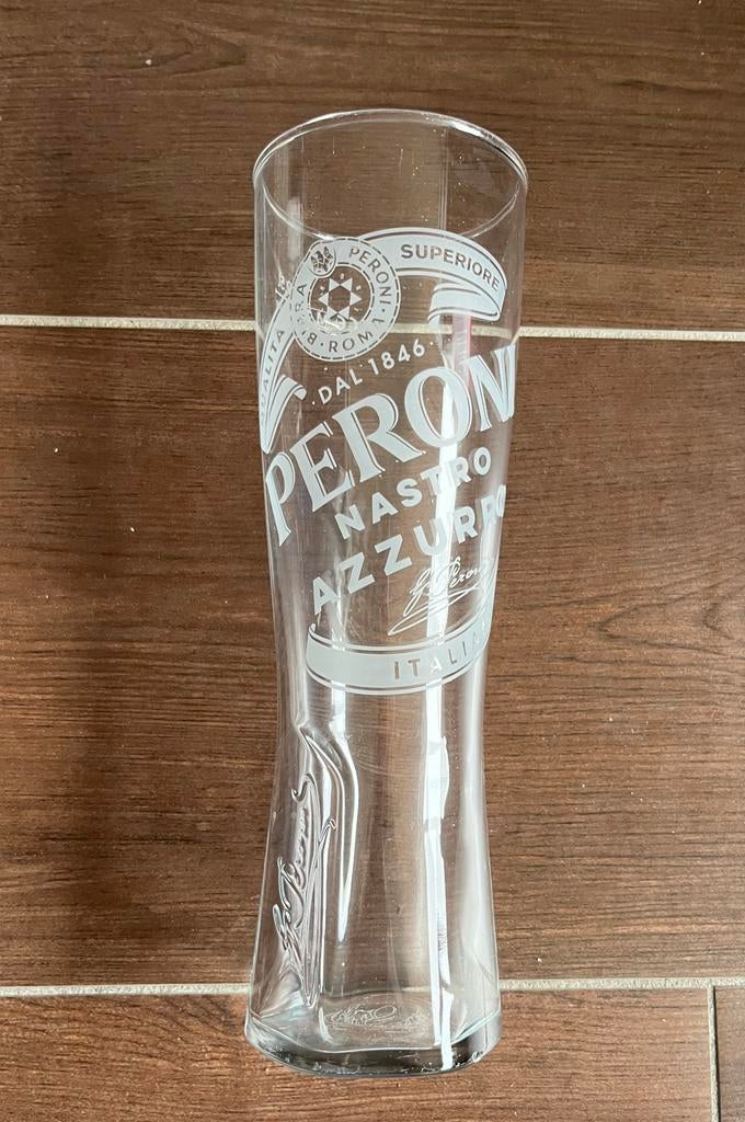 Peroni 0,5L Bierglazen, Ophalen, Zo goed als nieuw, Bierglas