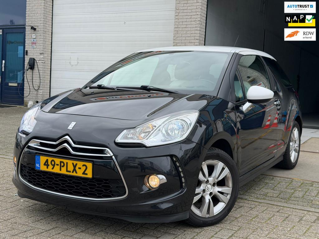 Citroen DS3 1.4 Chic/ nap/ 3e EIG/ dealeronderhouden/ 1jaar, Voorwielaandrijving, Euro 5, Zwart, Bedrijf