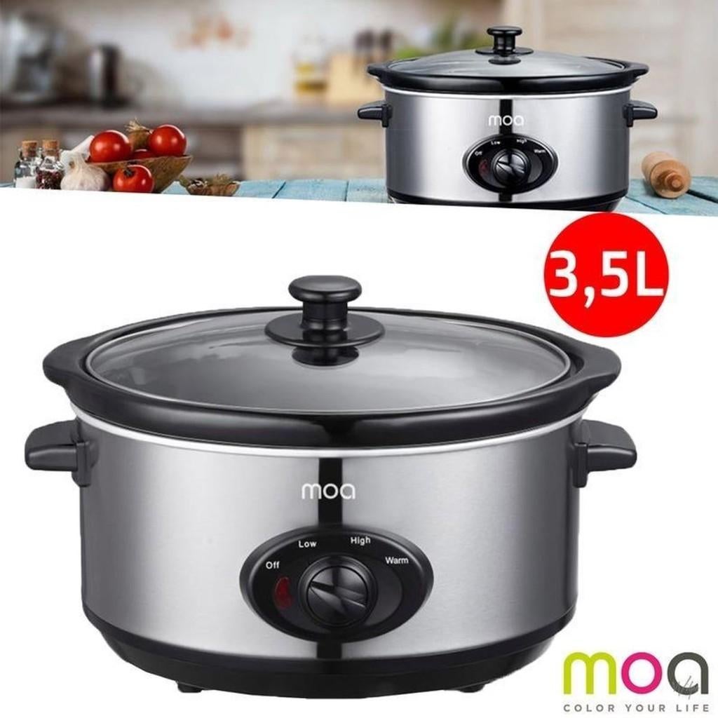 Moa Slowcooker 3,5 liter (nieuw in doos), Witgoed en Apparatuur, Slowcookers, Ophalen of Verzenden, Nieuw