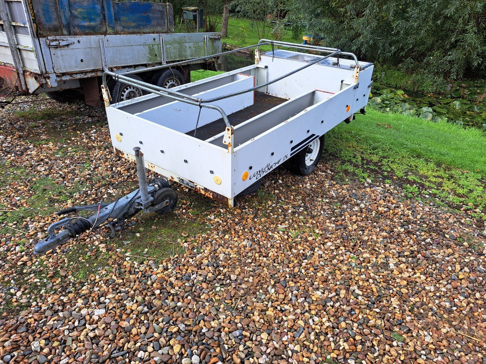 te koop oude vouwwagen. ideaal voor ombouw naar transportkar, 100 liter of meer, Ophalen, Gebruikt, Transportkar