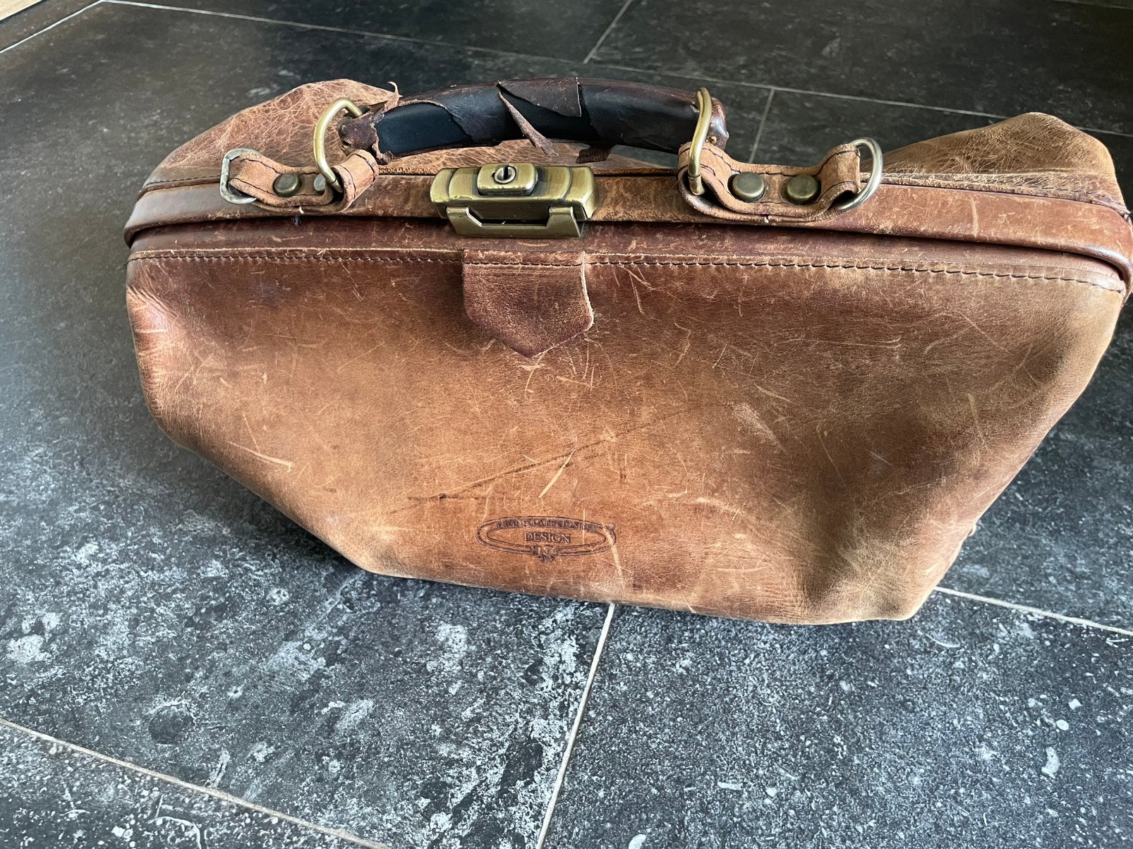 Dokterstas, Ophalen of Verzenden, Gebruikt, Bruin, Shopper