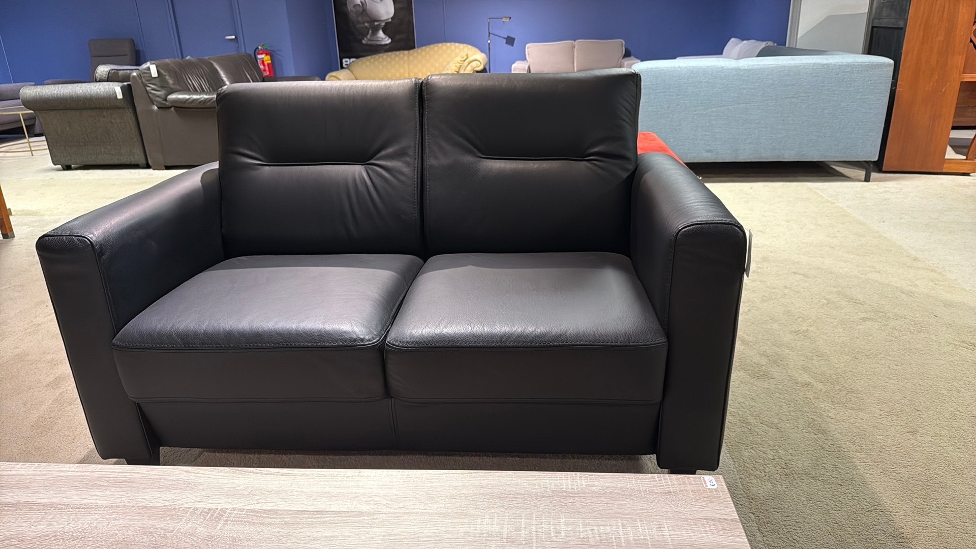2 zits leren bank, ., 150 tot 200 cm, Tweepersoons, Ophalen of Verzenden