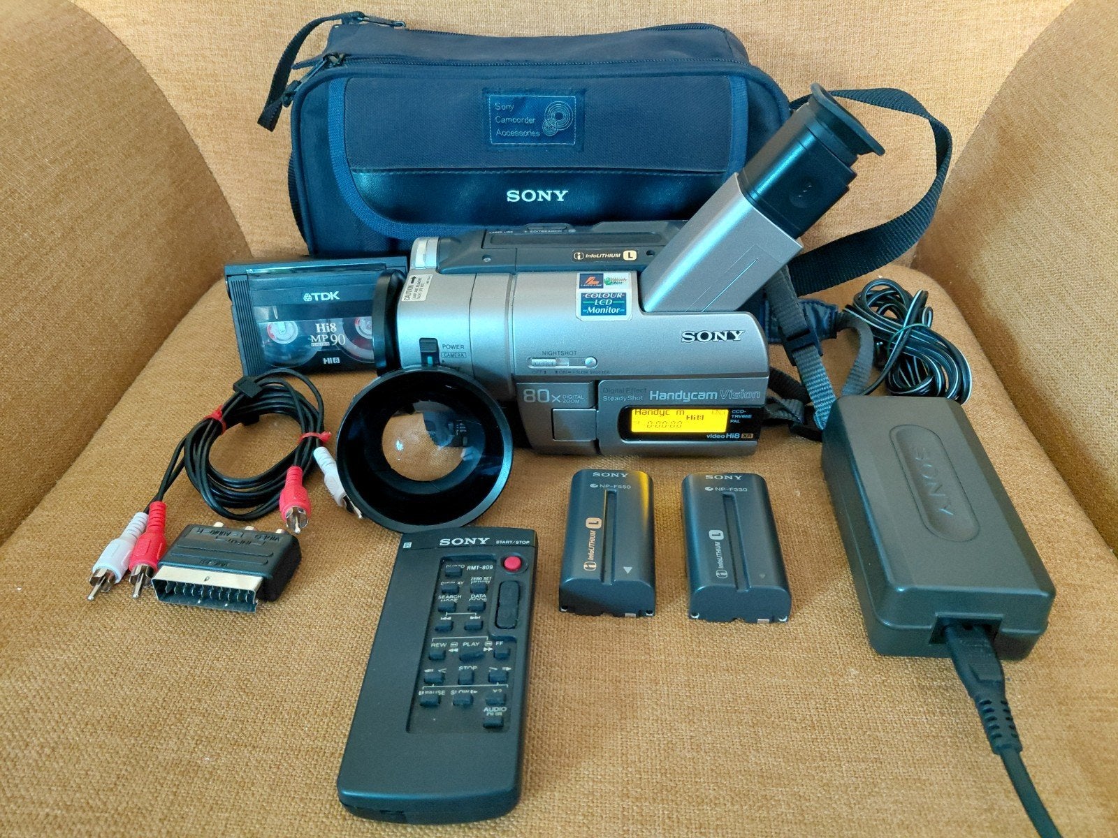 Sony Handycam Vision CCD-TRV66E Video8 XR Camcorder, Full HD, 20x of meer, Ophalen of Verzenden, Zo goed als nieuw