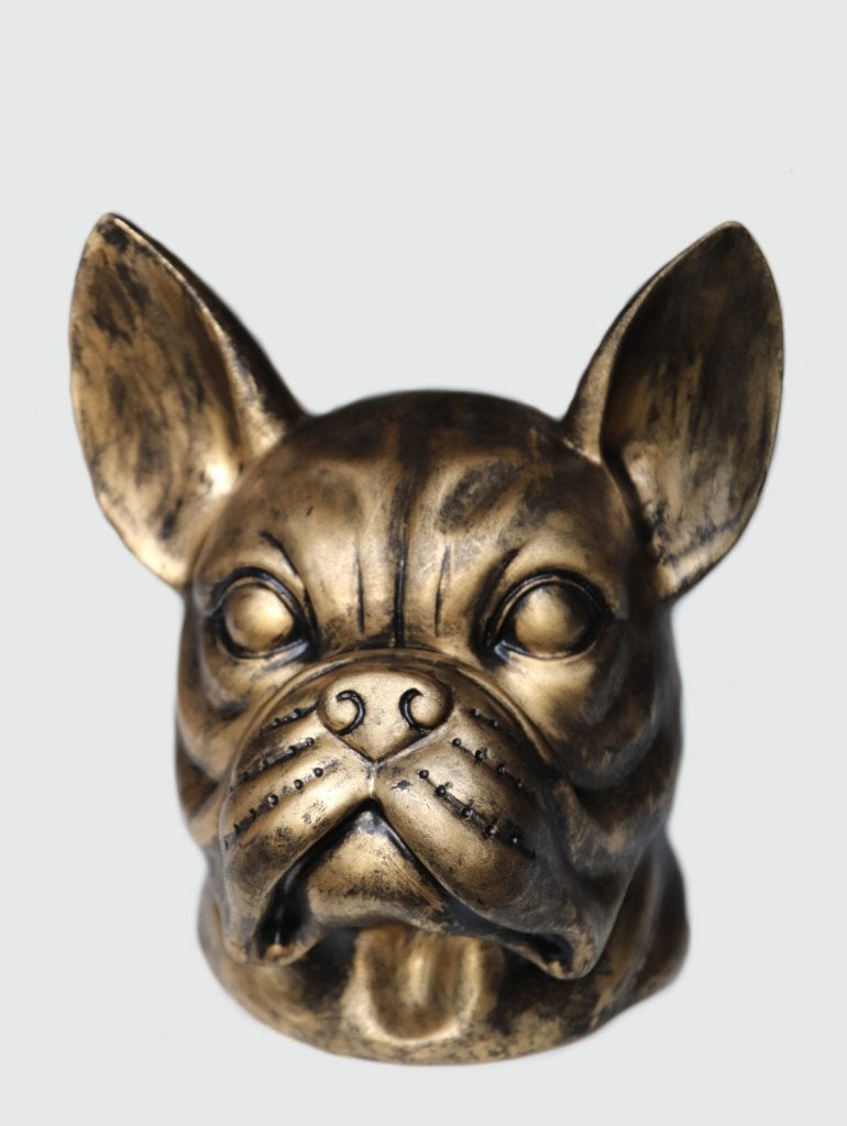 Urn buldog 1 liter goud/zwart of mat zwart, Ophalen of Verzenden, Nieuw