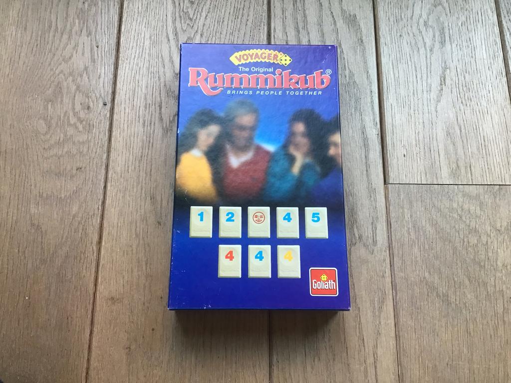 Rummikub reis kleine stenen Goliath compleet lft 6+ 1-4 spl, Ophalen of Verzenden, Zo goed als nieuw