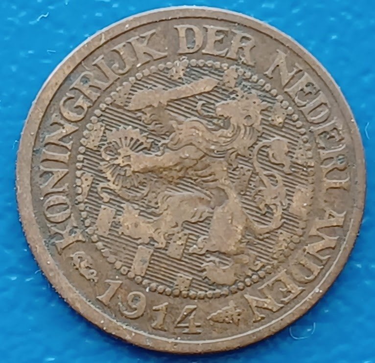 1 cent 1914 - Wilhelmina, Verzenden, Koningin Wilhelmina, 1 cent, Losse munt
