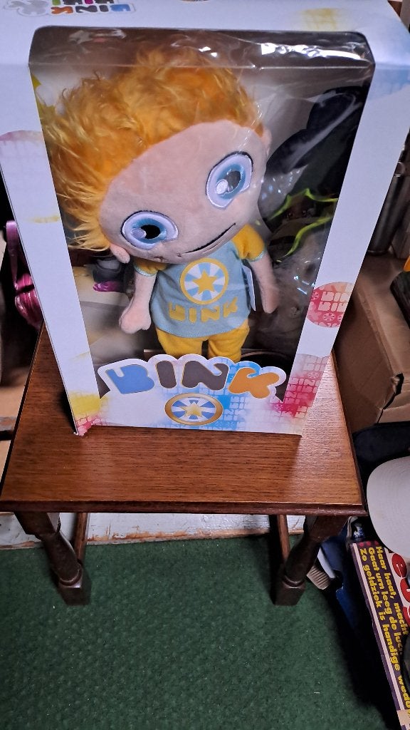 Pluchen Bink knuffel pop, Ophalen of Verzenden, Zo goed als nieuw, Tv, Actiefiguur of Pop