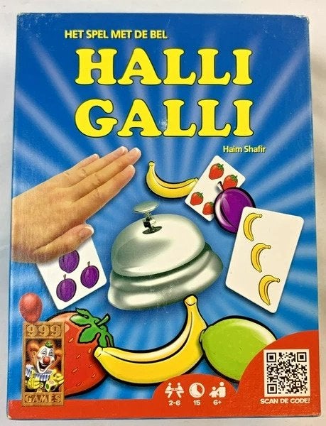 999 Games Halli Galli het spel met de bel kaartspel compleet