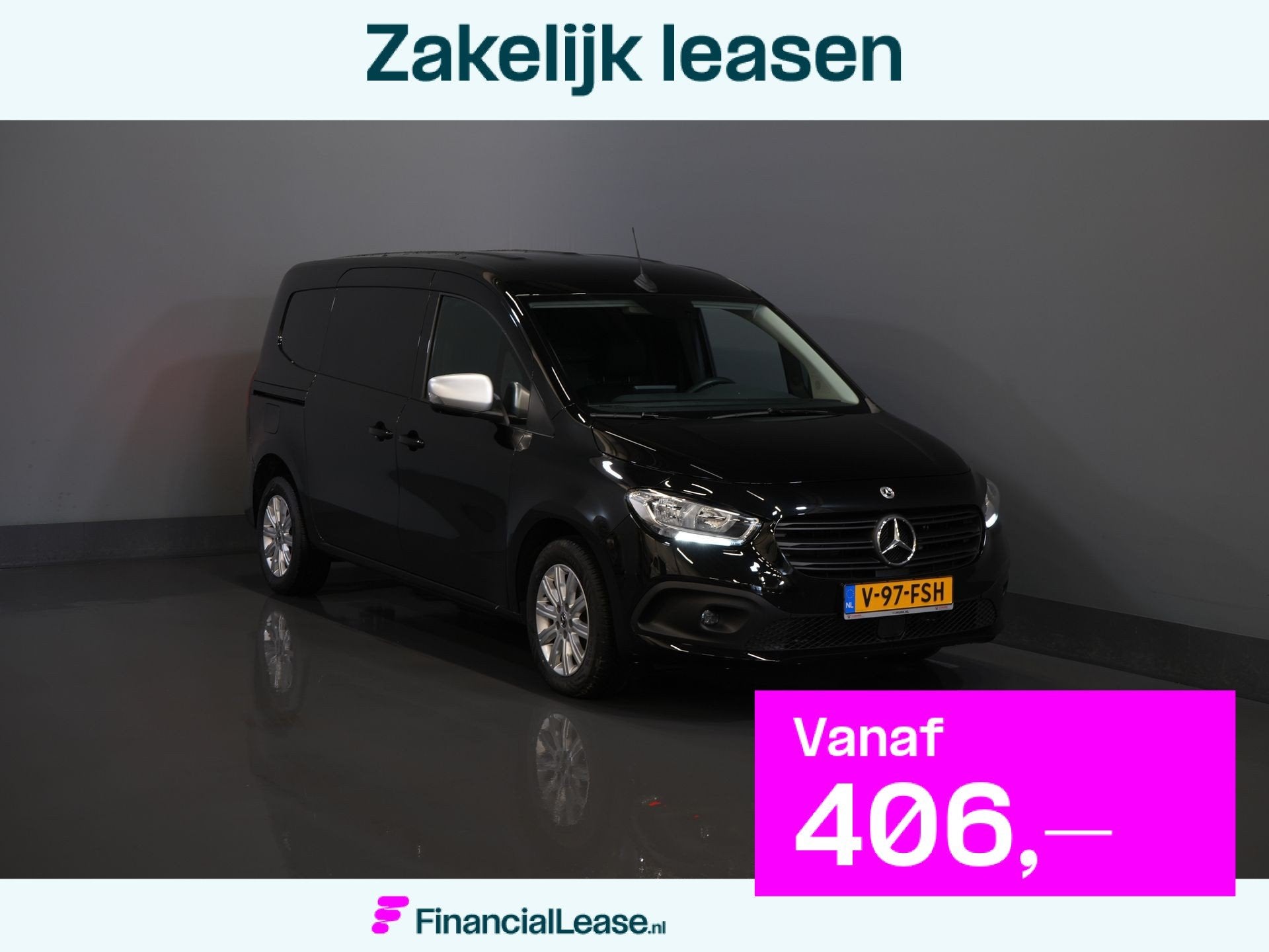 Mercedes-Benz Citan 110 CDI Aut. L2 NL Auto/ Carplay/ Cruise, Stof, Gebruikt, Euro 6, Zwart