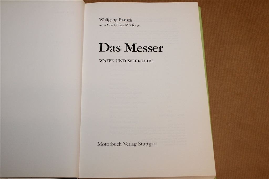Das Messer — Waffe und Werkzeug, Naslagwerk over Messen, Ophalen of Verzenden, Tweede Wereldoorlog, Gelezen, Overige onderwerpen