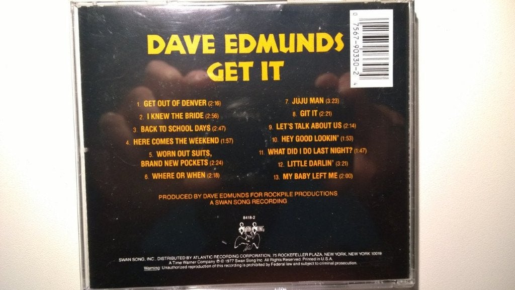 Dave Edmunds - Get It, Ophalen of Verzenden, Zo goed als nieuw, Poprock