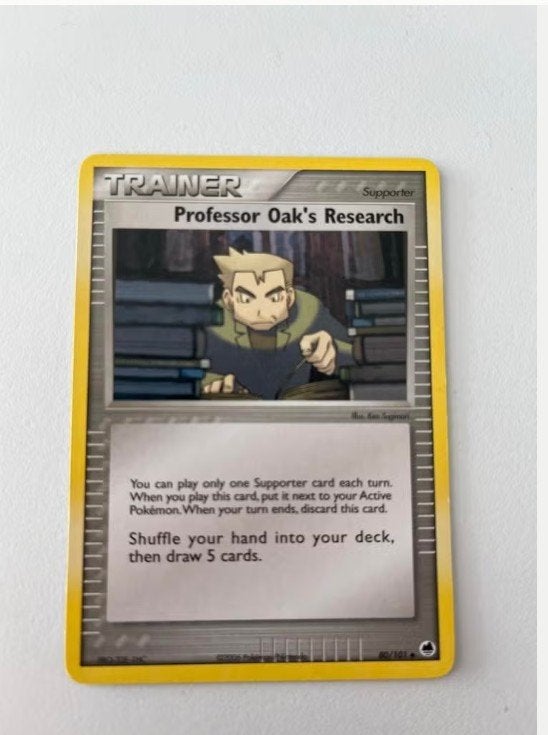 Pokemon Kaart: Professor Oak's Research (Trainer) 80/101, Ophalen of Verzenden, Zo goed als nieuw