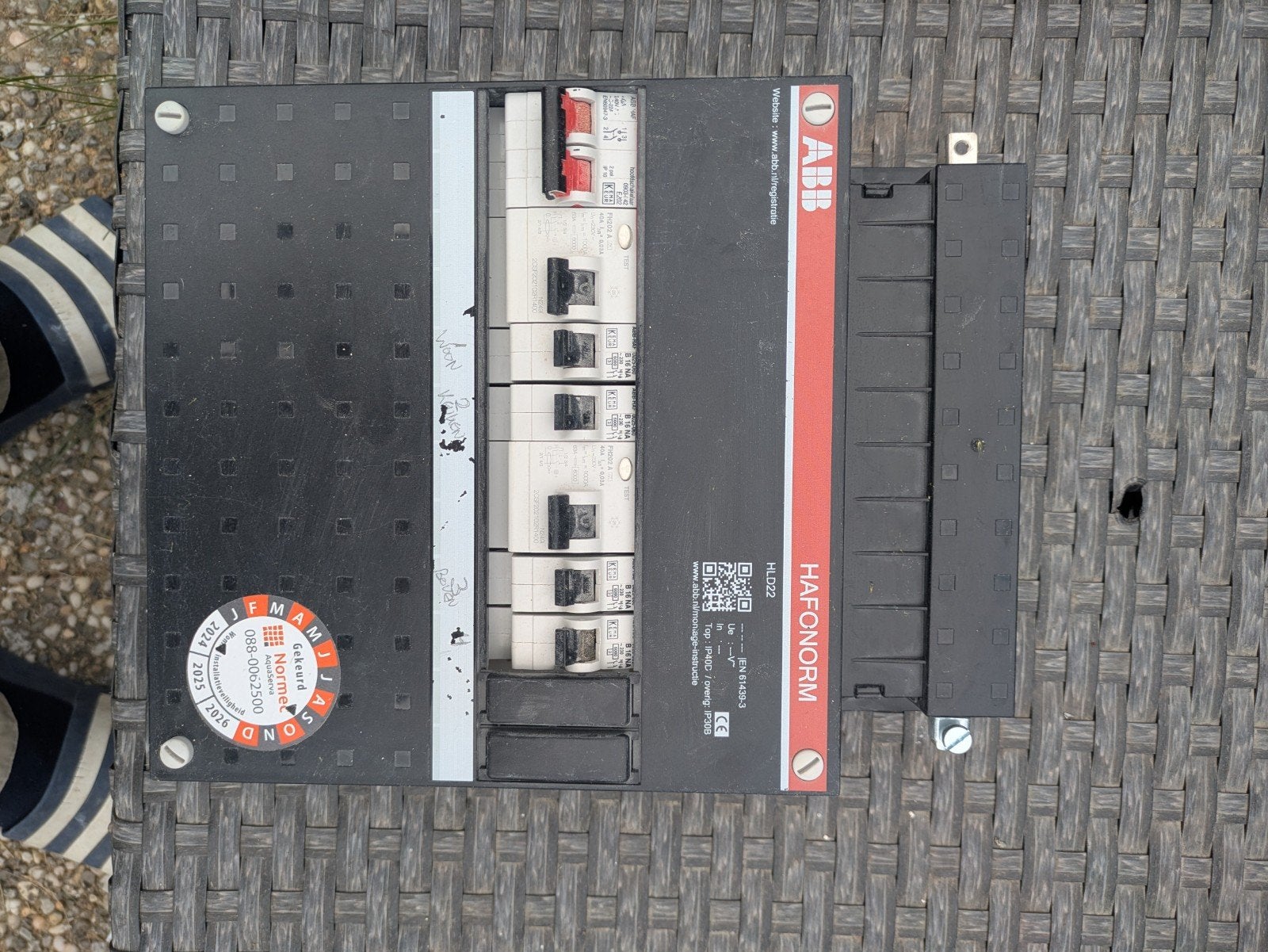 ABB Hafonorm HLD22 Groepenkast met Installatieautomaten, Ophalen of Verzenden, Gebruikt, ABB, Groepenkast