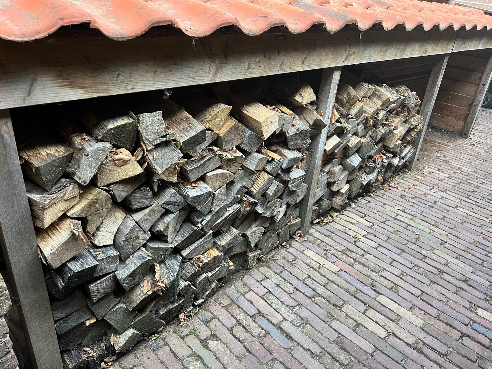 0,9 m3 super droog haardhout, Tuin en Terras, Haardhout, Minder dan 3 m³, Ophalen, Overige houtsoorten, Blokken