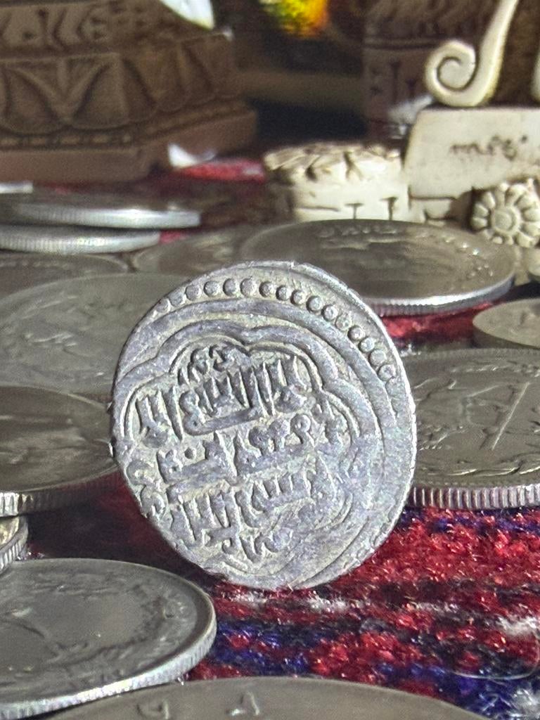 Zeldzame Ilkhanid zilver - 1329 n.Chr. – Mongools Perzië, Ophalen of Verzenden, Midden-Oosten, Zilver