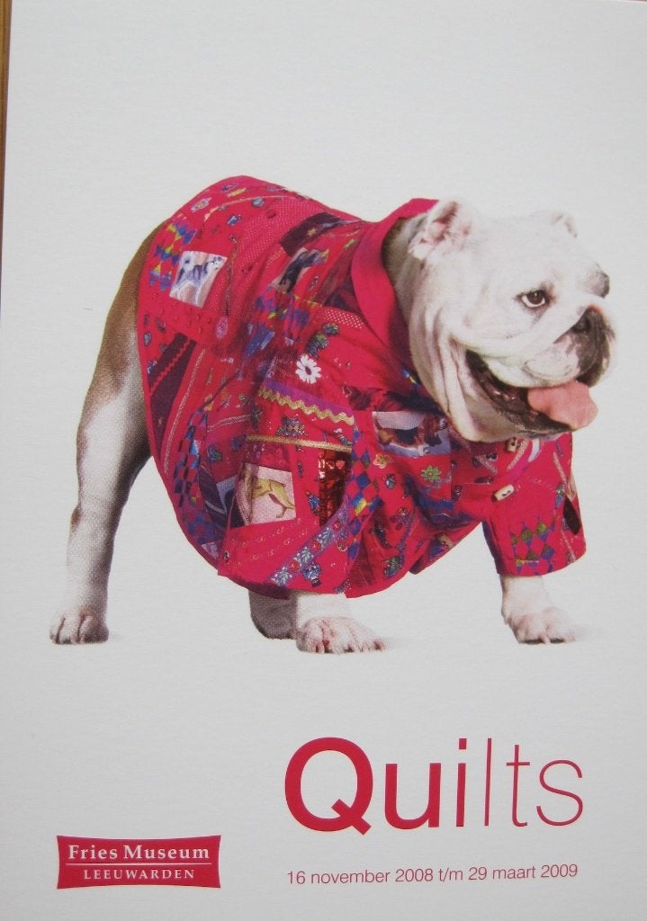 Poster van de tentoonstelling Quilts - Fries museum - 2008, Ophalen of Verzenden, 1980 tot heden, Ongelopen, Overige thema's