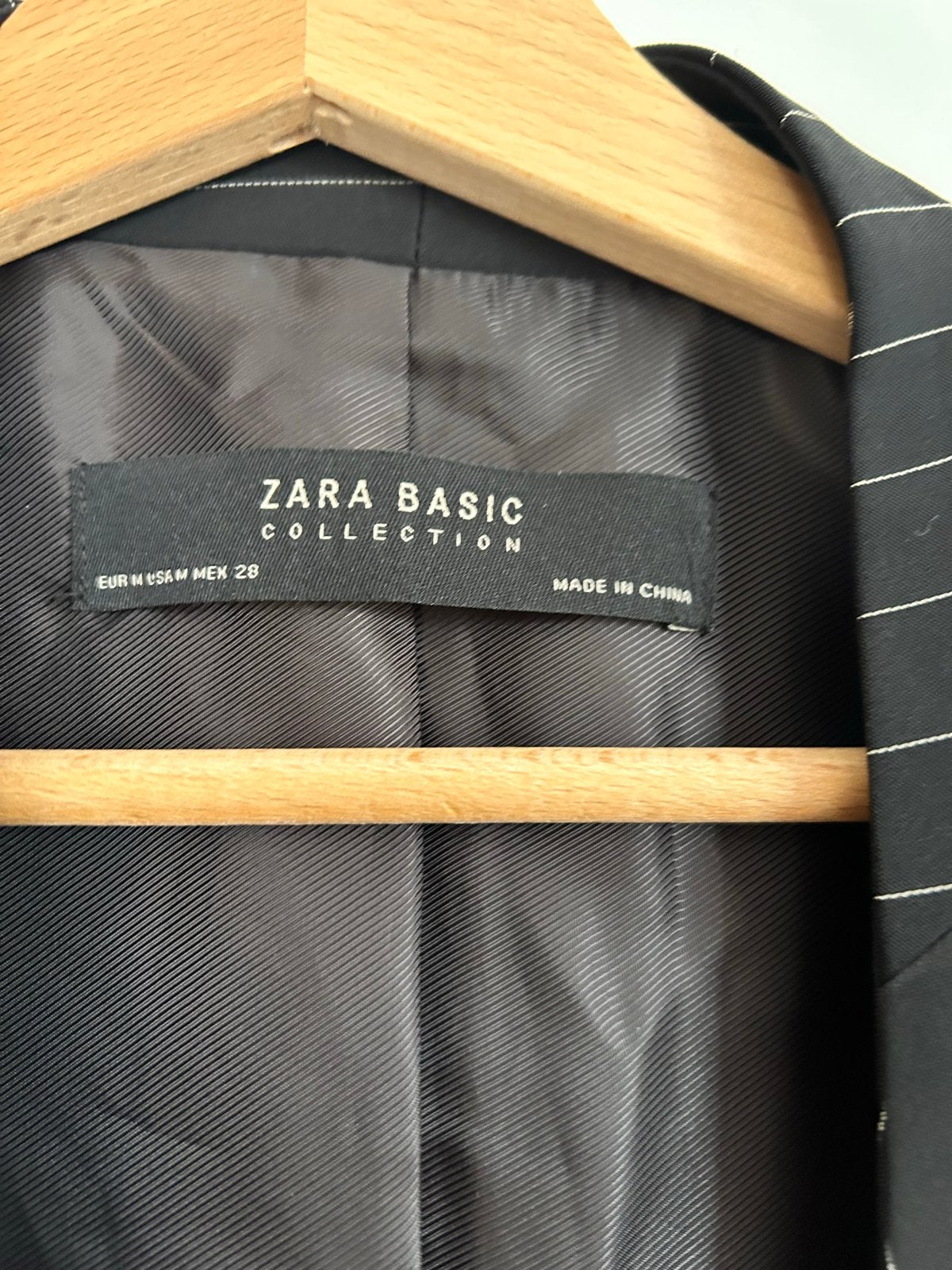 Zara Basic gestreept jasje met gouden knopen, Maat 38/40 (M), Zwart, Ophalen of Verzenden, Zo goed als nieuw