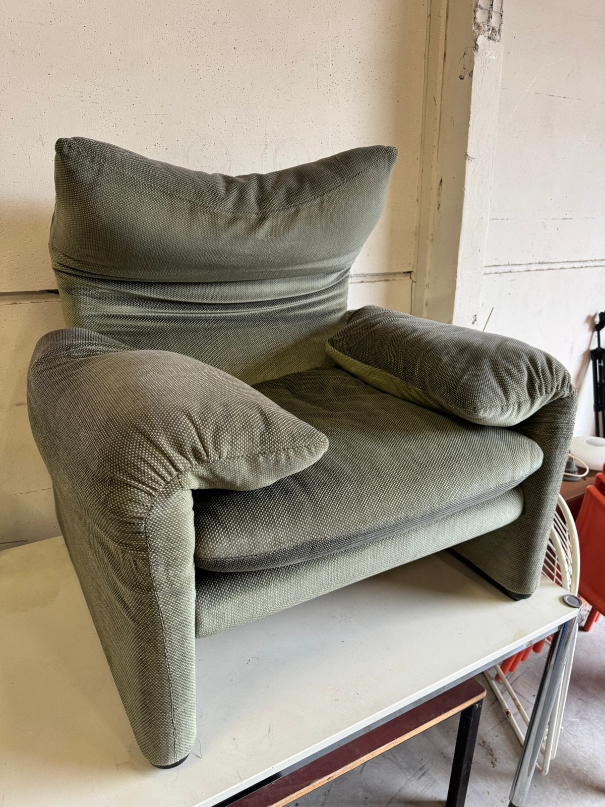 Maralunga stoel van vico magistretti voor Cassina, Ophalen, Gebruikt, Overige kleuren, ?