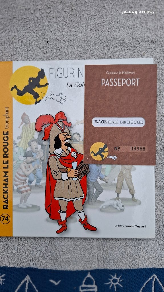 Kuifje boekjes van beeldjes met paspoort, Ophalen of Verzenden, Kuifje, Zo goed als nieuw, Beeldje of Figuurtje