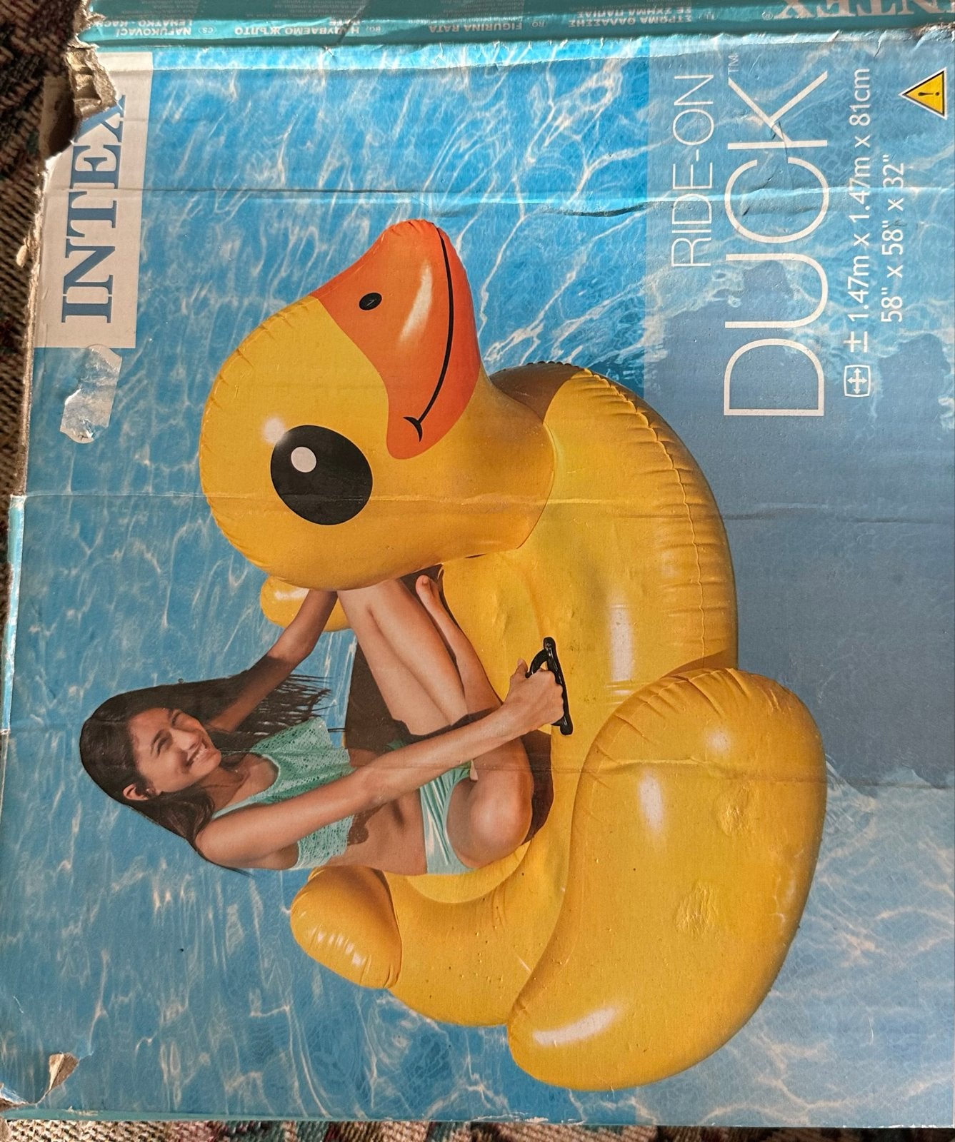 Intex Ride-On Duck Opblaasbare Zwemband Eend, Ophalen of Verzenden, Nieuw, Overige typen