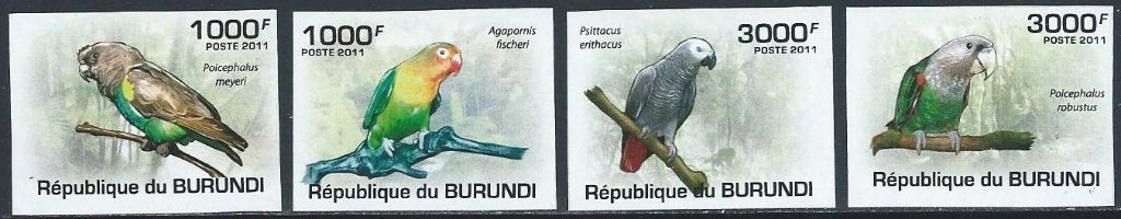 Vogels - Burundi - Mi 194/1977 - Ongetand - Postfris, Ophalen of Verzenden, Postfris, Dier of Natuur