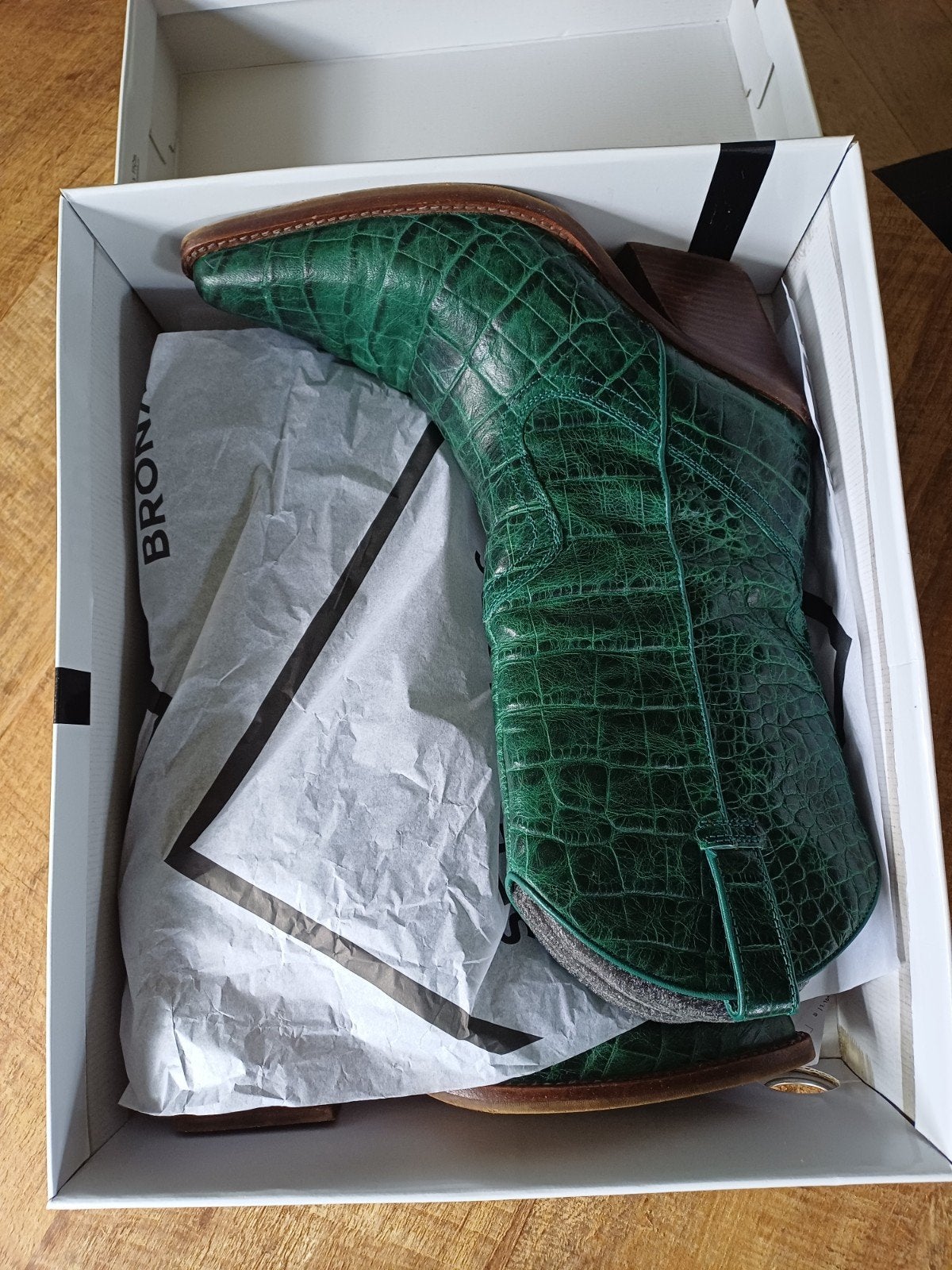 Stoere groene laarzen, Ophalen of Verzenden, Zo goed als nieuw, Groen, Hoge laarzen