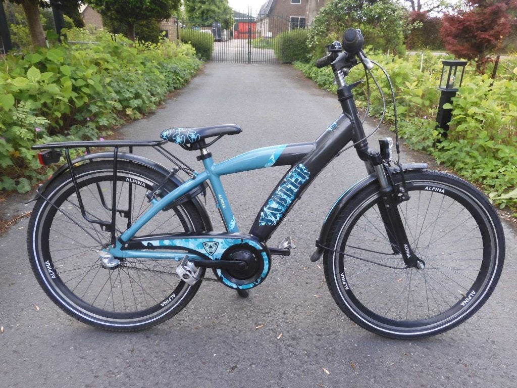 Mooie grijs/groene  24" Alpina Yabber  met 3 versnellingen, Fietsen en Brommers, Fietsen | Jongens, 24 inch, Alpina, Versnellingen
