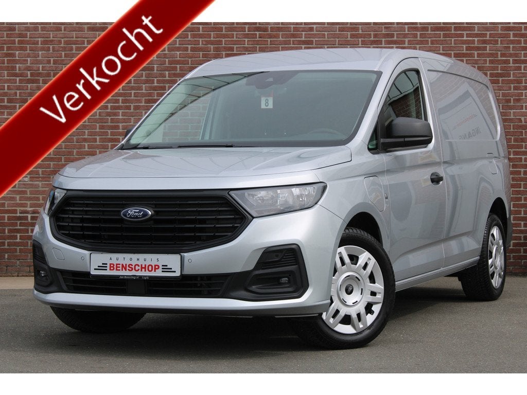 Ford Transit Connect 1.5 EcoBoost PHEV L2 Trend 150PK |DIGIT, Auto's, Bestelauto's, Zwart, 4 cilinders, Bedrijf, Ford