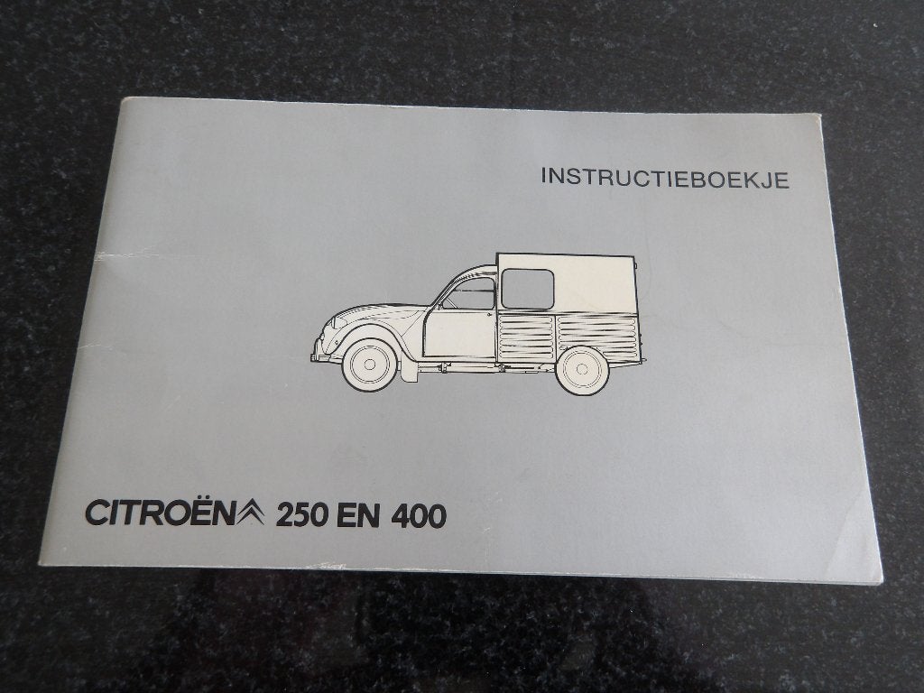 Citroën Besteleend 250 / 400 - Instructieboekje - NL, Verzenden