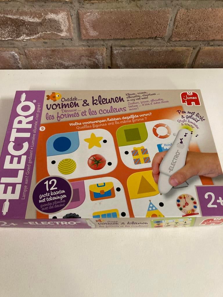Jumbo electro kleuren en vormenspel, Kinderen en Baby's, Speelgoed | Educatief en Creatief, Ophalen, Zo goed als nieuw