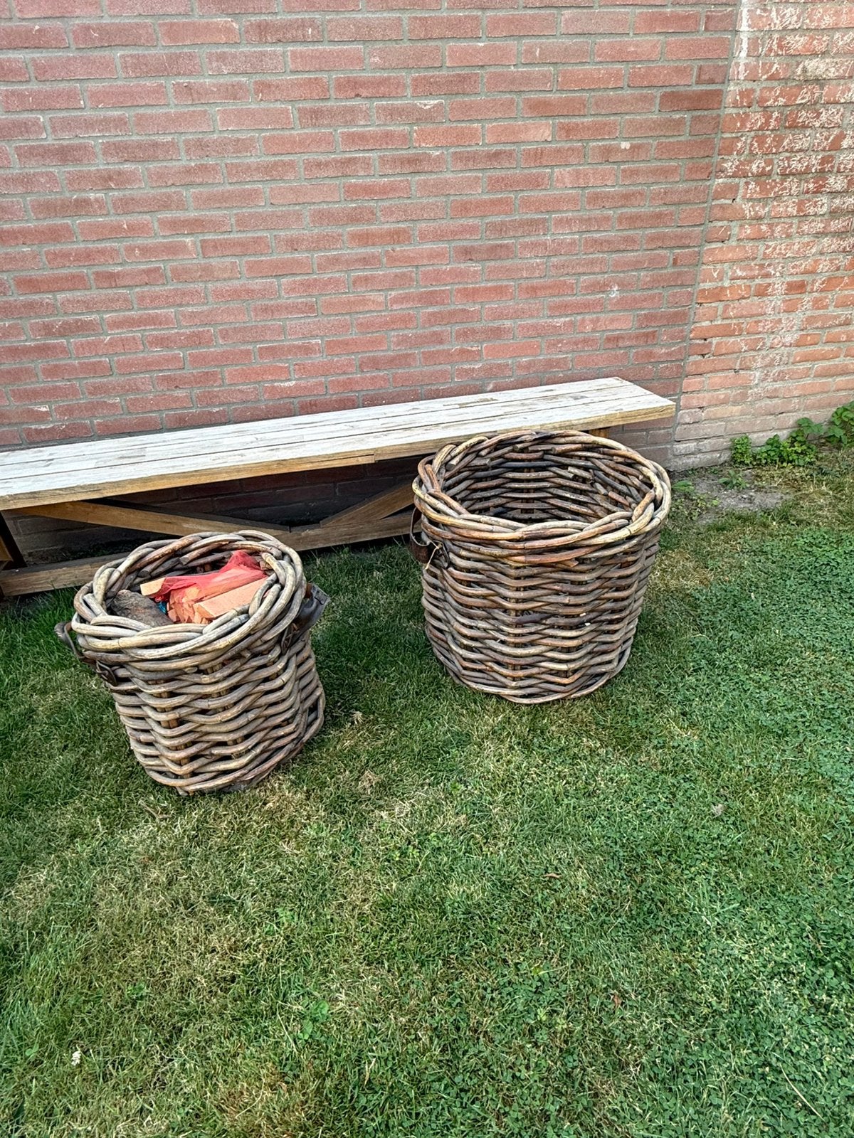 2 grote manden, Ophalen, Gevlochten, Mand, Rond