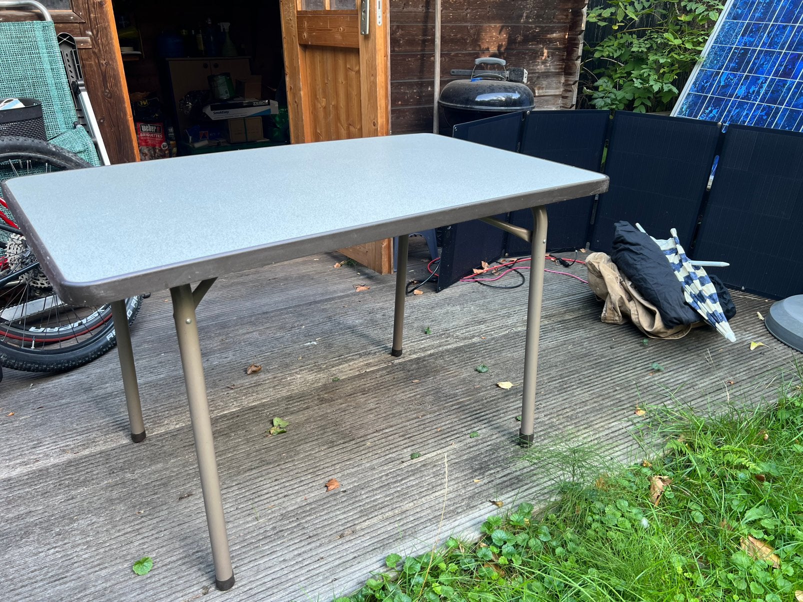 Campeer- tuintafel L115 x b 68x h73, Ophalen, Gebruikt, Campingtafel