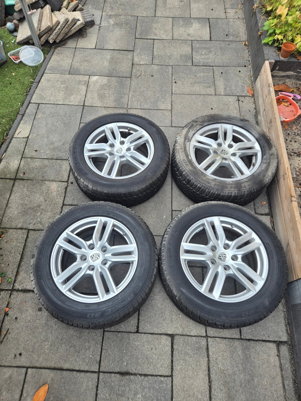 Porsche winterset, Ophalen