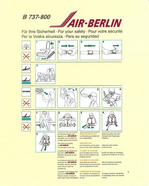 Air-Berlin - Boeing 737-800 ( 1 ), Ophalen of Verzenden, Nieuw, Kaart, Foto of Prent