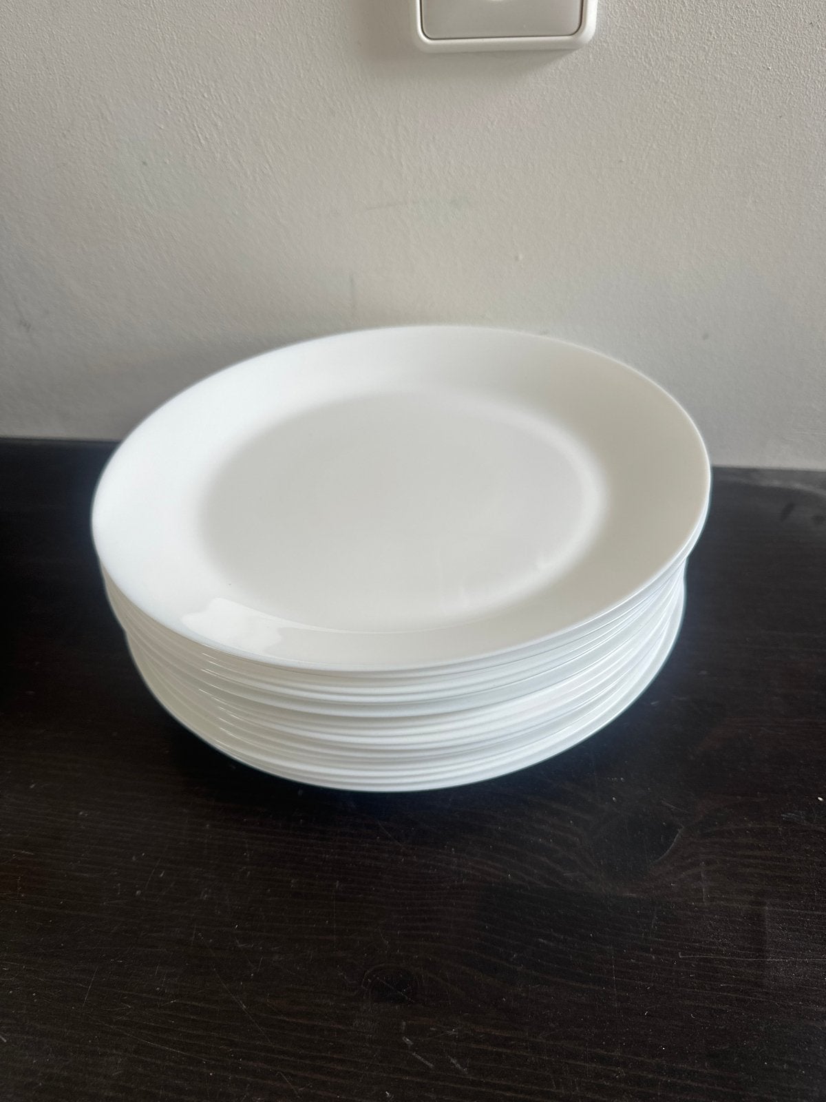 19x IKEA Oftast borden 25 cm - Zo goed als nieuw, IKEA, Ophalen of Verzenden, Zo goed als nieuw, Bord(en)