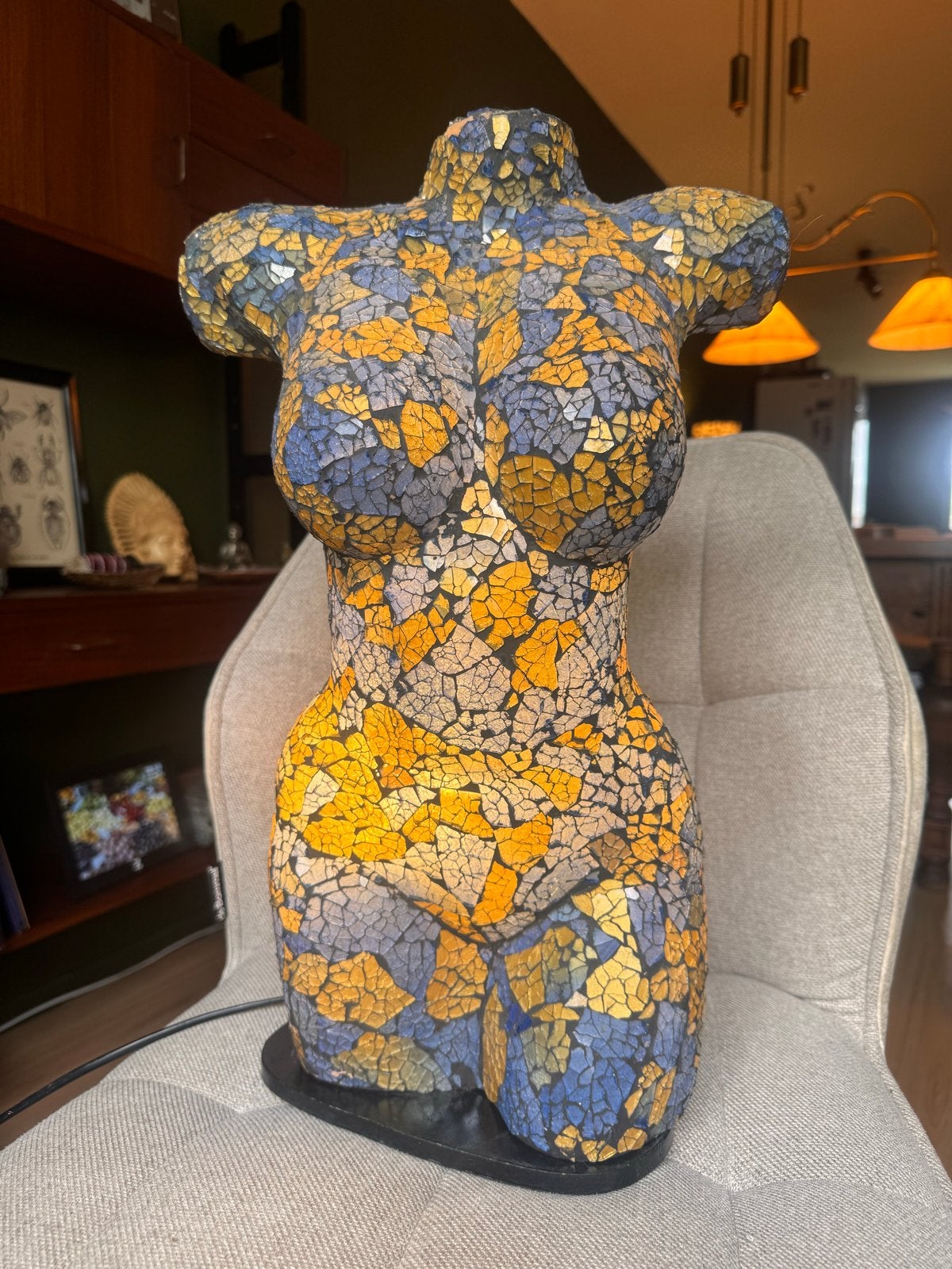 Torso lamp, zeldzaam ontwerp, Ophalen, Gebruikt, Meerkleurig, Overige merken