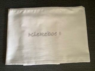 Kiekeboe baby wieglaken ledikantlaken katoen wit, Kinderen en Baby's, Ophalen, Zo goed als nieuw, Ledikant