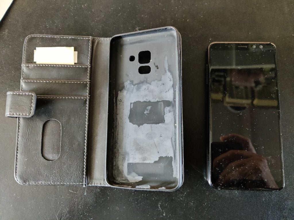 samsung a8 phone, Gebruikt, Zwart, 32 GB, Ophalen of Verzenden