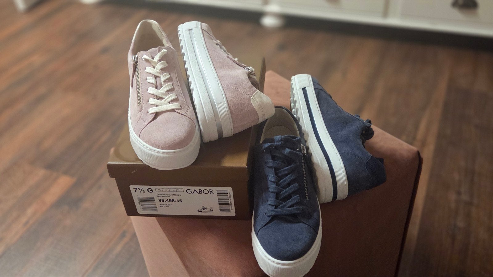 Gabor sneakers roze/wit en blauw/wit- Nieuw, Ophalen, Gabor, Nieuw, Sneakers of Gympen