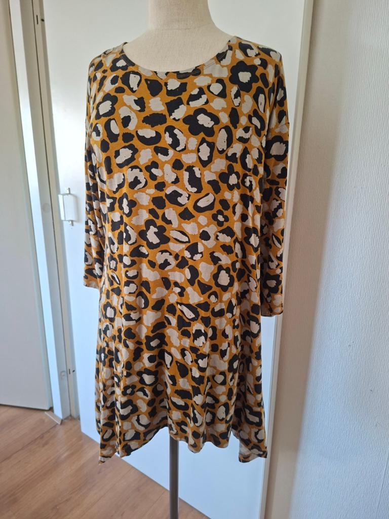 Gudrun Sjödén jurk ( L ) met print, Gudrun Sjödén, Geel, Maat 42/44 (L), Ophalen of Verzenden