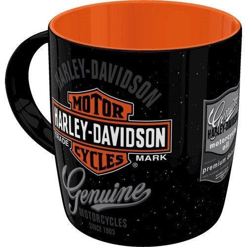 Harley Davidson genuine logo reclame mok koffiebeker beker, Ophalen of Verzenden, Nieuw, Auto's