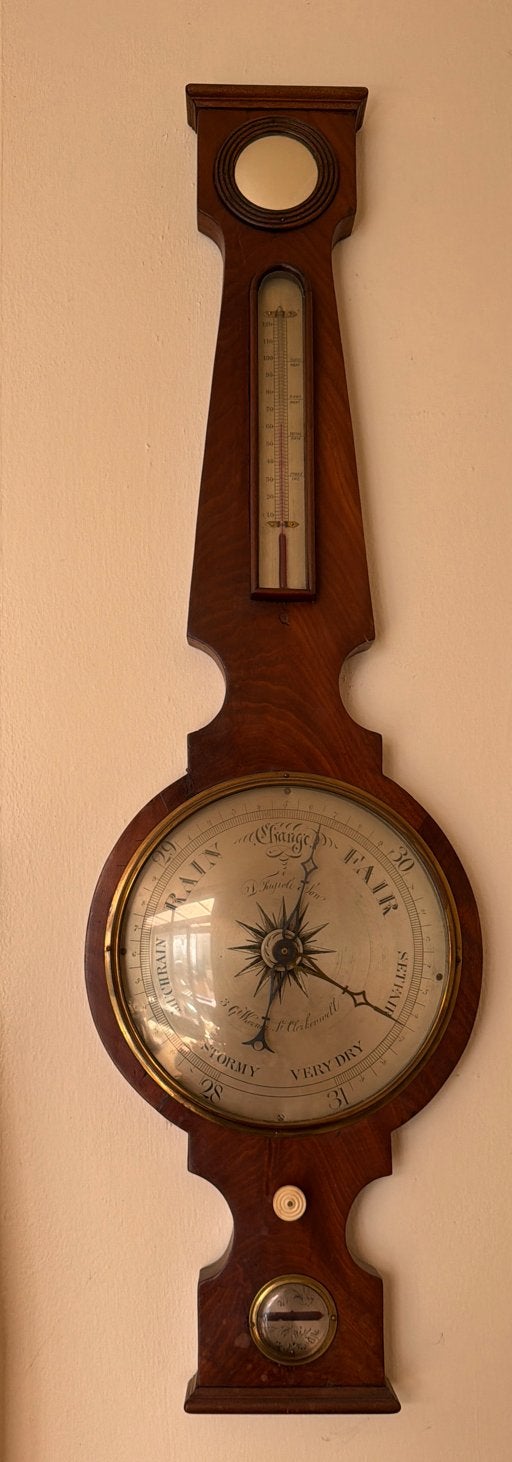 Antieke Engelse Barometer - V. Tagliabue & G. Marratt, Ophalen